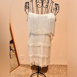 White flapper dress